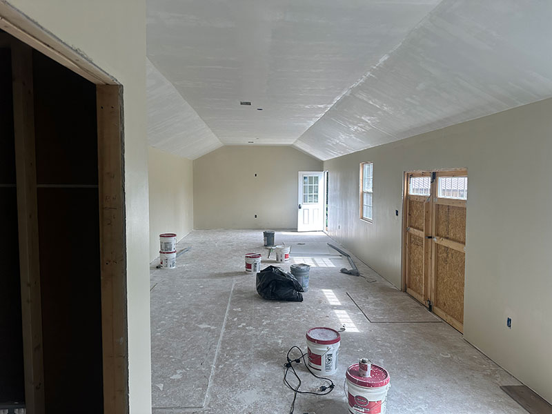 portable building under construction